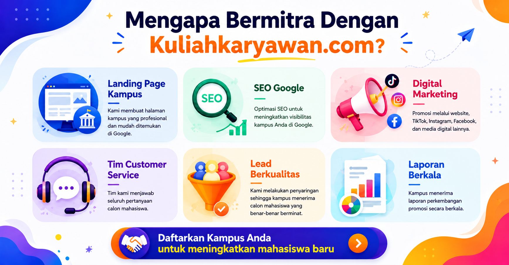 Kuliahkaryawan.com Siap Menjadi Mitra Promosi Kampus Anda