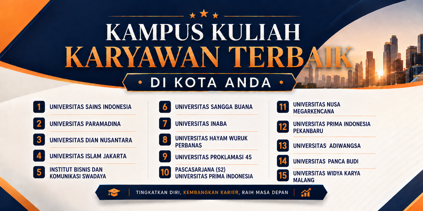 Kuliah Karyawan Terbaik di Indonesia